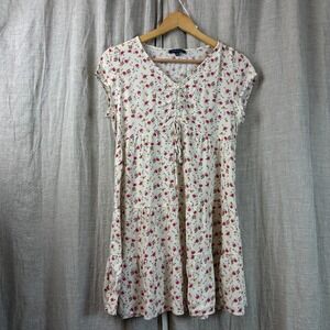 KIRIOUS Dress Floral Tiered Ruffle Size S Boho Babydoll Festival Prairie Cottage